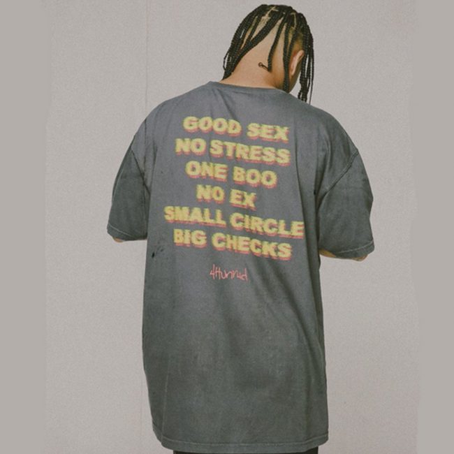 Good Sex No Stress One Boo Small Circle Big Checks Yg T Shirt Men