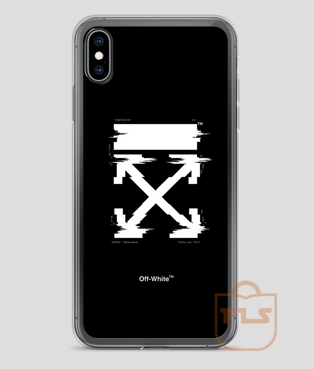 Off-White Arrows Temperature Glitch iPhone Case X XS XR XS Max- FEROLOS.COM