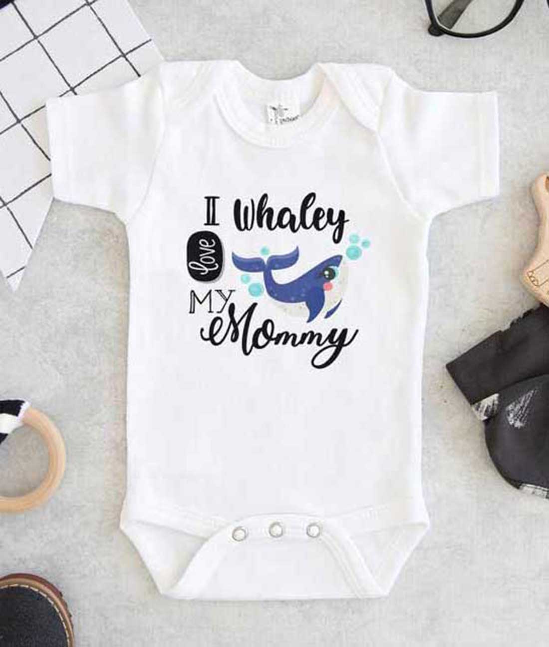 I whaley Love My Mommy Baby Onesie- FEROLOS.COM