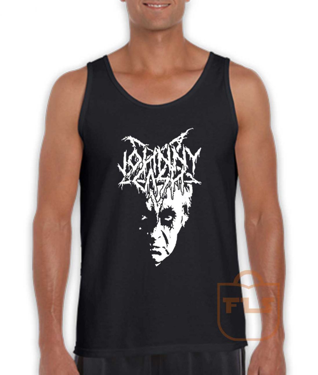 Johnny Cash Black Metal Tank Top- FEROLOS.COM