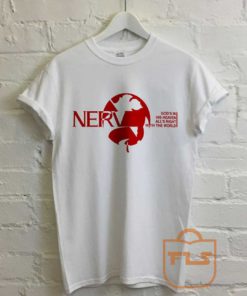 Nerv Neon Genesis Evangelion Retro T Shirt
