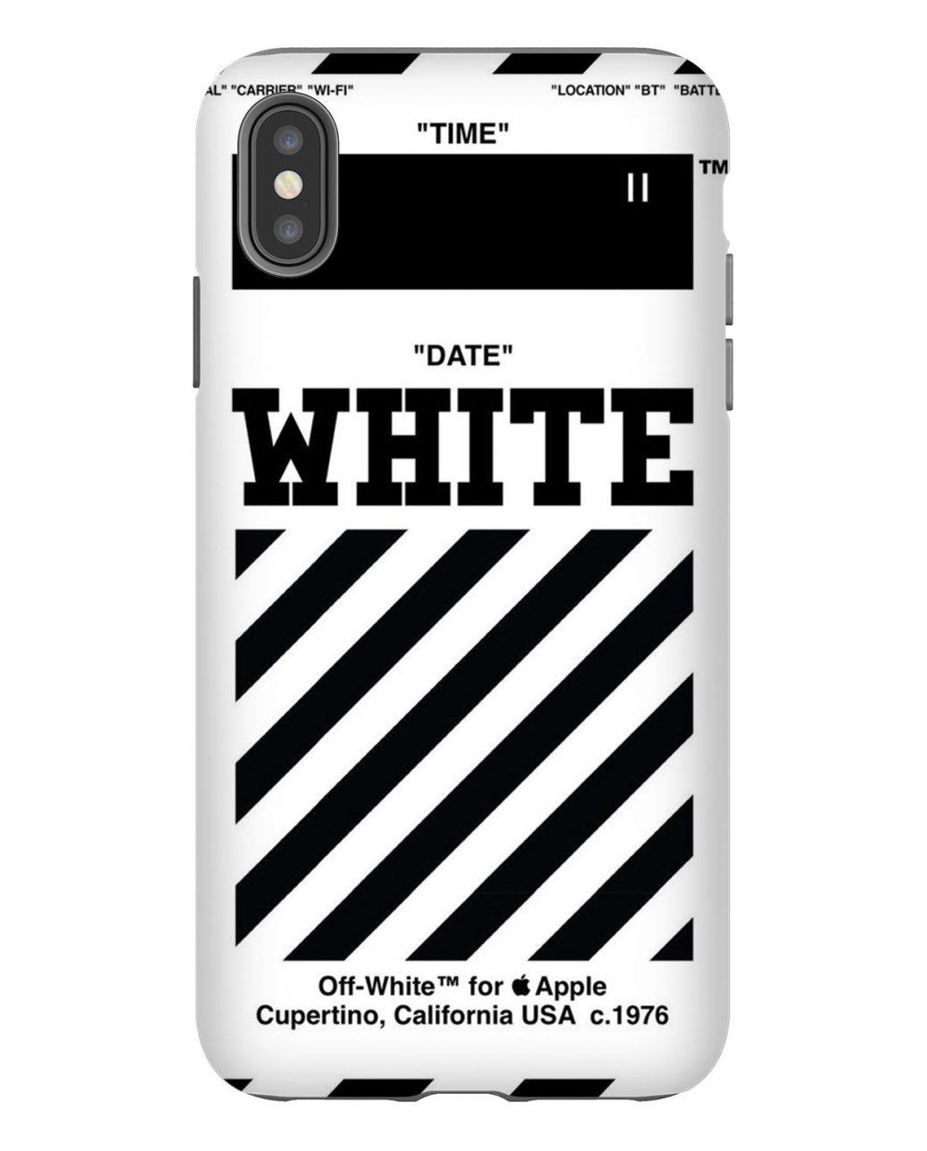 Off White Apple iPhone Case 7/7 Plus,8/8 Plus,X,XS,XR,XS,Max- FEROLOS.COM