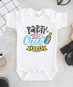 Party at My Crib Baby Onesie