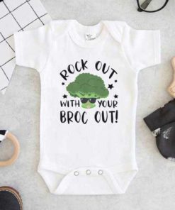 Rock Out With Your Broc Out Baby Onesie
