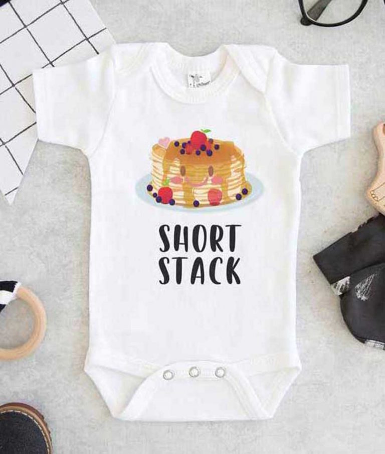 Short Stack Pancake Baby Onesie- FEROLOS.COM