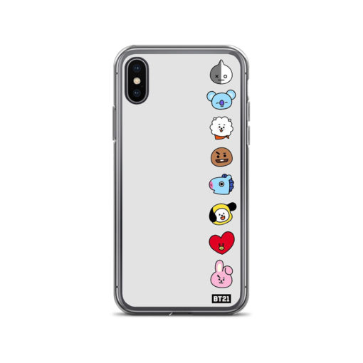 BTS - BT21 Faces White iPhone Case