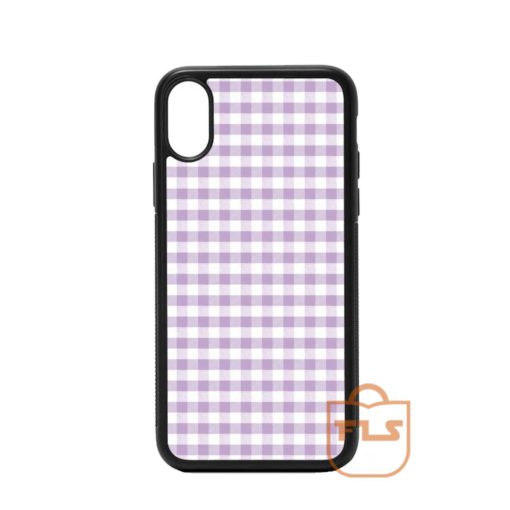 Bright Crocus Petal Pink Gingham iPhone Case