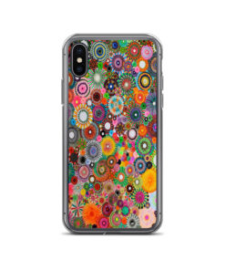 Colourful Spirograph Drawing iPhone Case