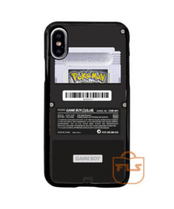 Gameboy Pokemon Black iPhone Case