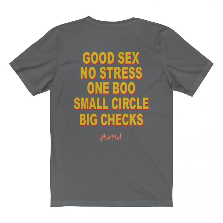Good Sex No Stress One Boo Small Circle Big Checks Yg T Shirt Men Womens Design Ideas Ferolos 9790