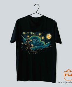 Starry Night Robot T Shirt