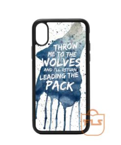 Throw Me To The wolves iPhone Case