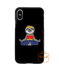 Wonder Sloth Yoga iPhone Case