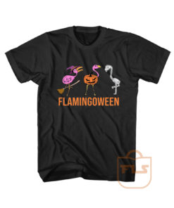 Flamingoween Halloween Cheap Graphic Tees