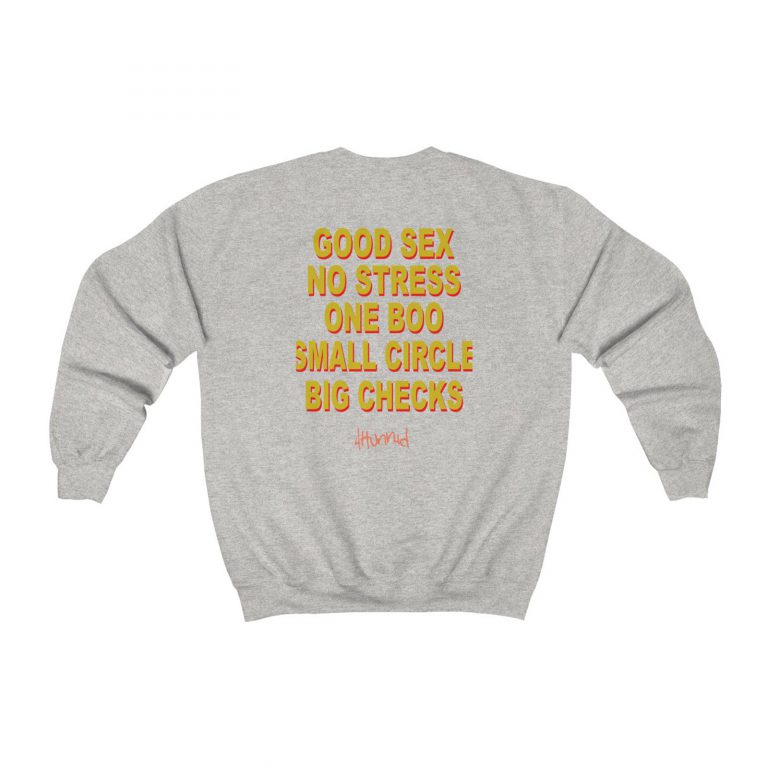 Good Sex No Stress One Boo Small Circle Big Checks Sweatshirt Ferolos 4709