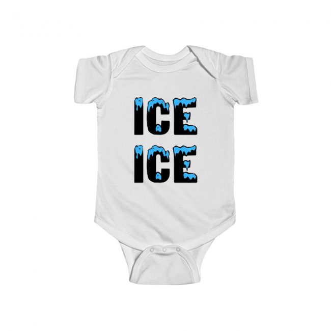 Ice Ice Blue Black Baby Onesie Funny | FEROLOS.COM