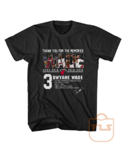 Miami Heat Dwyane Wade Thank You For The Memories T shirt