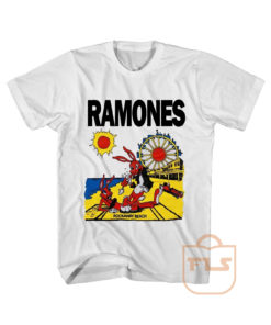 Ramones Rockaway Beach Bunny Cheap Graphic Tees