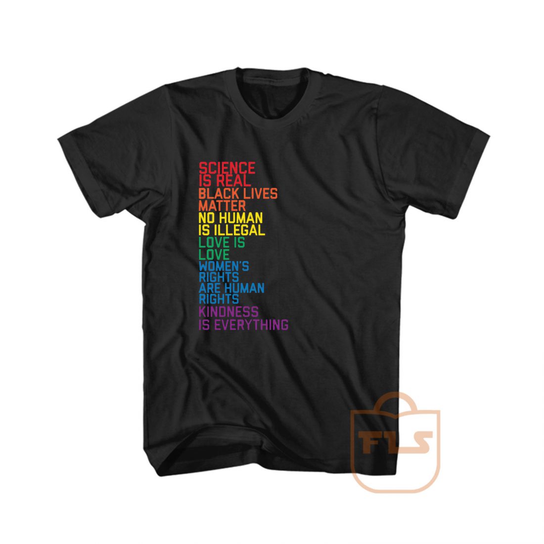 Science is Real Love is Love Black Lives Matter Cheap Graphic Tees ...