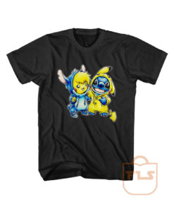 Stitch Pikachu Best Friends T Shirt