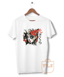 Sugar Skull Death Sakura - Japanese Style T Shirt