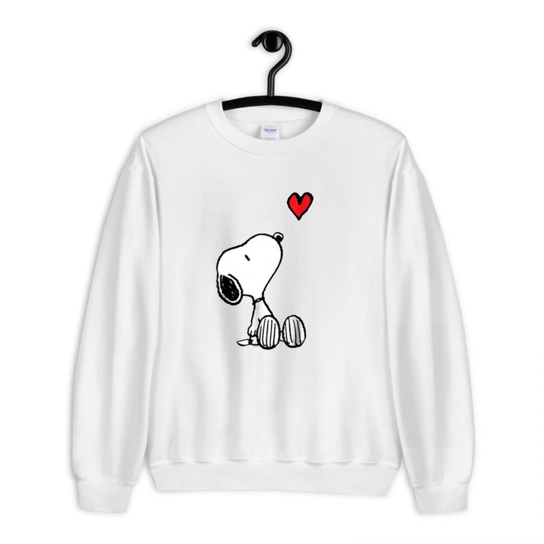 Peanuts Heart Sitting Snoopy Sweatshirt Ferolos