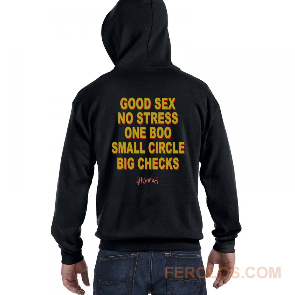 Good Sex No Stress One Boo Small Circle Big Checks Yg Hoodie Ferolos 3474