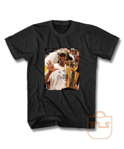 Kobe Bryant Holding Number 5 T Shirt