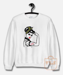 Army WIFE Rosie the Riveter Sweatshirt