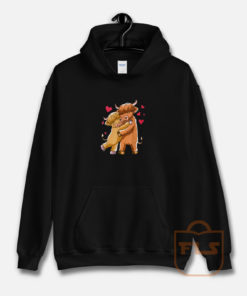 Cuddle Highland Cattle I Scottish Cow Farmers Hoodie