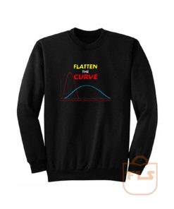 Flatten The Curve Wash Hands Corona Protection Sweatshirt