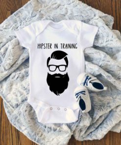 Hipster In Training Baby Onesie