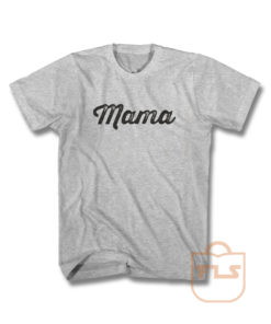 Mama Baseball Font T Shirt