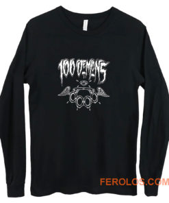 100 Demons Hardcore Punk Band Long Sleeve