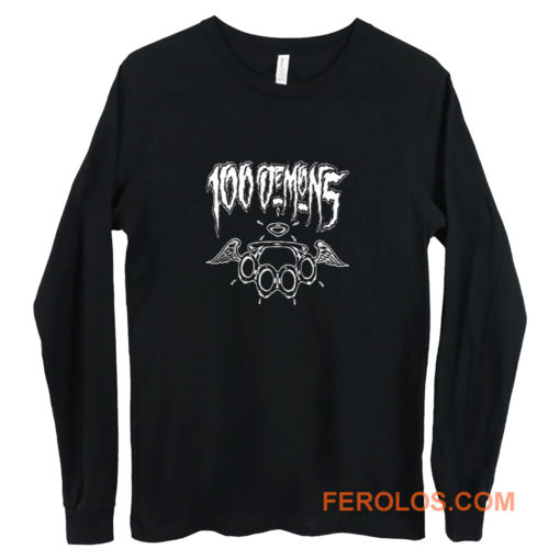 100 Demons Hardcore Punk Band Long Sleeve