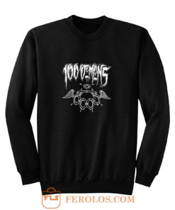 100 Demons Hardcore Punk Band Sweatshirt