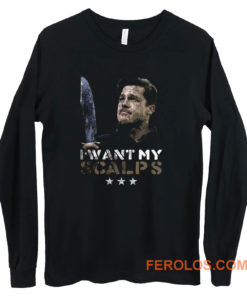 Aldo Raine I want my Scalps Distressed Long Sleeve