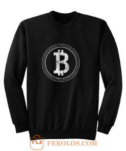 Bitcoin Blockchain Cryptocurrency Electronic Cash Mining Digital Gold Log In Sweatshirt