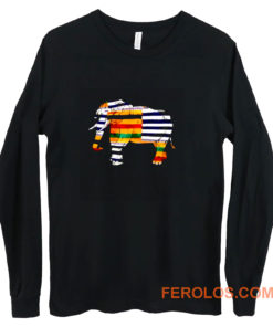 Black Pride Melanin Elephant Long Sleeve