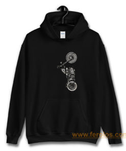 Cool Biker Gifts for Him Mens Motorbike Hoodie