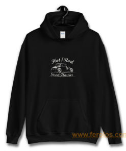 Cool Car Rockabillyt for Men with white HOT ROD Flash Street Classics Hoodie