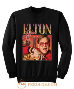 Elton John Homage Vintage Music Sweatshirt