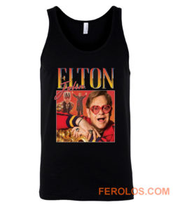 Elton John Homage Vintage Music Tank Top