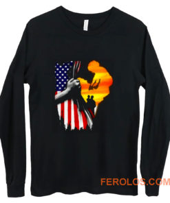 Father and son Usa Flag Long Sleeve