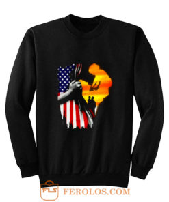 Father and son Usa Flag Sweatshirt