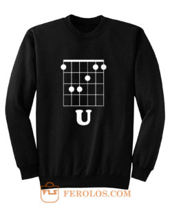 Funny Hidden Message Guitar Sweatshirt