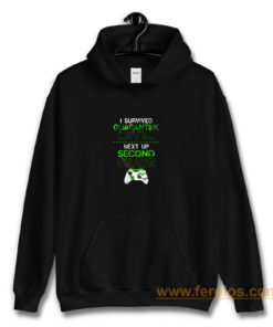 I survived quarantine level next up second grade game lockdown Hoodie