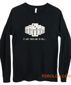 It Just Takes One To Fall Tiles Puzzler Game Long Sleeve