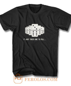 It Just Takes One To Fall Tiles Puzzler Game T Shirt