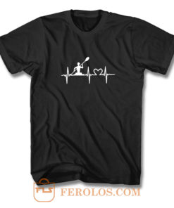 Kayaking Heartbeat T Shirt